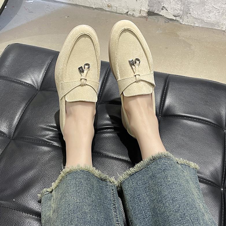 PROMO Sepatu Pantofel Hitam Loafers Flat COD Wanita Korean Style Kekinian Premium Import Cina Hitam 