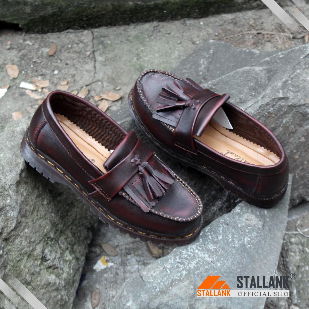 PROMO STALLANK || Sepatu Dokmart Wanita Docmart Loafer Kulit Asli