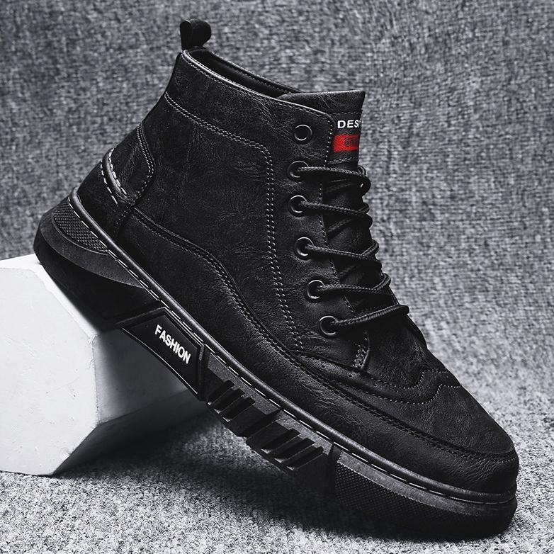 CUCI GUDANG Sepatu pria boots model kulit terbaru 2025 JHON - HH89 sepatu kuat premium import