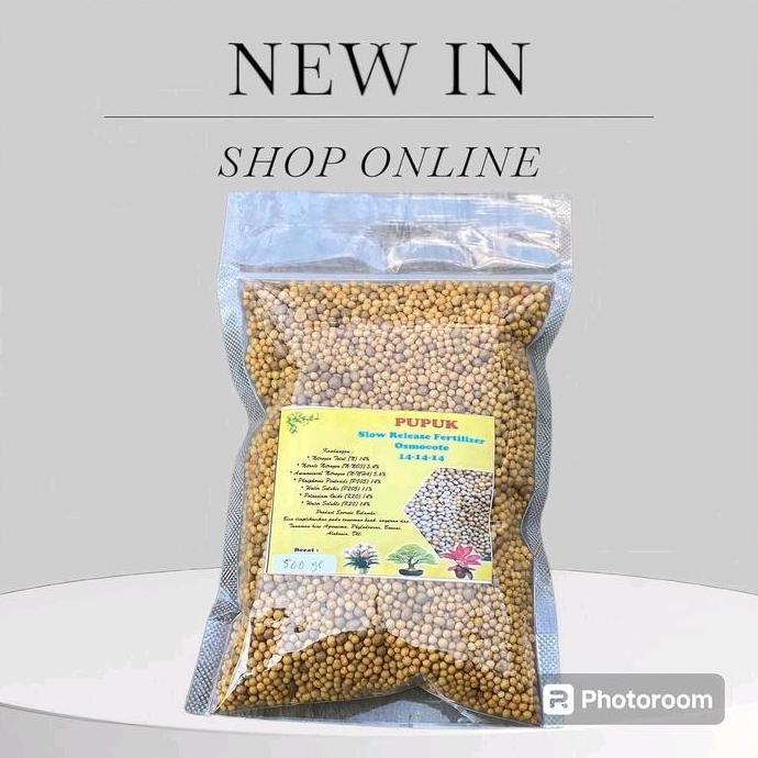 pupuk osmocot 14-14-14 kemasan 500 gram original pupuk slow release seimbang aglonema