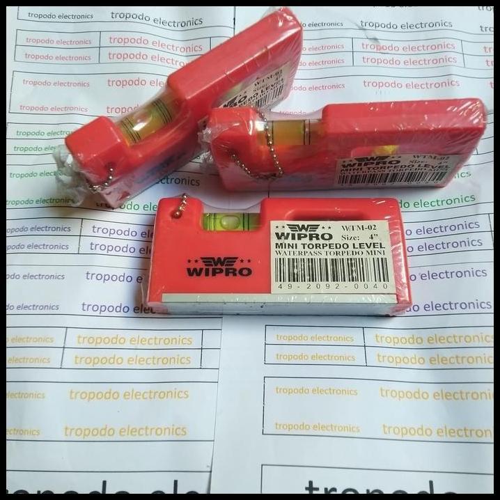 GRATIS ONGKIR WATERPASS TORPEDO MINI 4" WIPRO WTM02