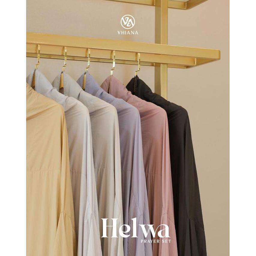 VHIANA HELWA Travel Set Mukena Travel Parasut Silk Premium Muslim Dewasa
