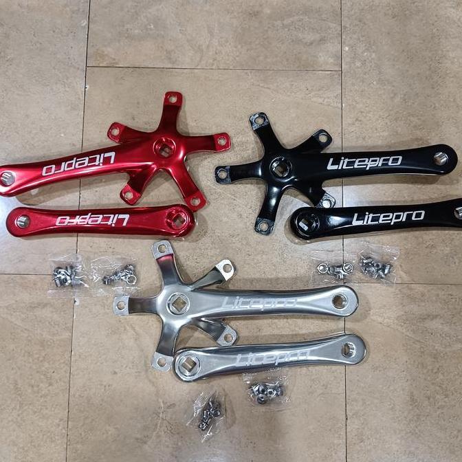 crankset bb kotak LITEPRO crank arm BCD130 aluminum alloy plus jamin ori
