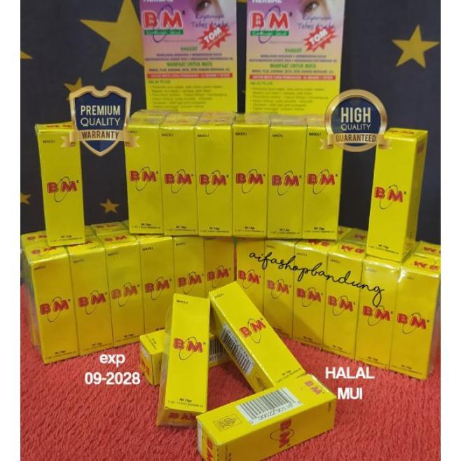 Herbal Bm Madu Obat Tetes Bm Original 100% Mata-Pterigium-Luka-Tht-Lukabakar-Jerawat-Katarak-Silindr