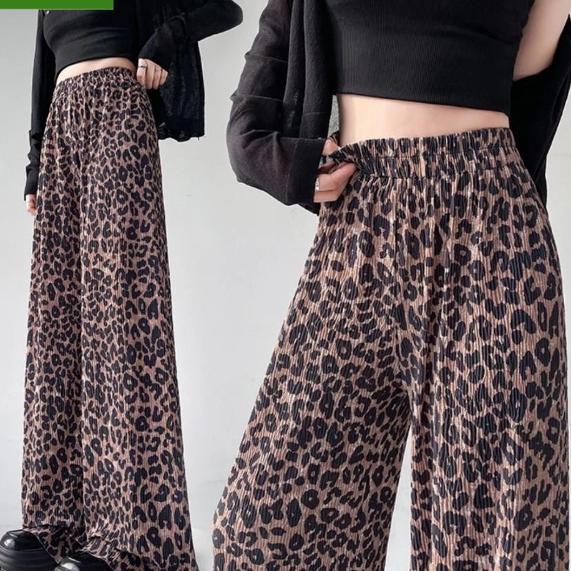 Rab Cpg537 Celana Panjang Leopard Motif Macan Kulot Bahan Karet Rayon Stretch