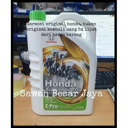TERLARIS OLI MESIN MOBIL E-PRO GREEN 1 GALON 4 LITER 10W-30 ORIGINAL HONDA 