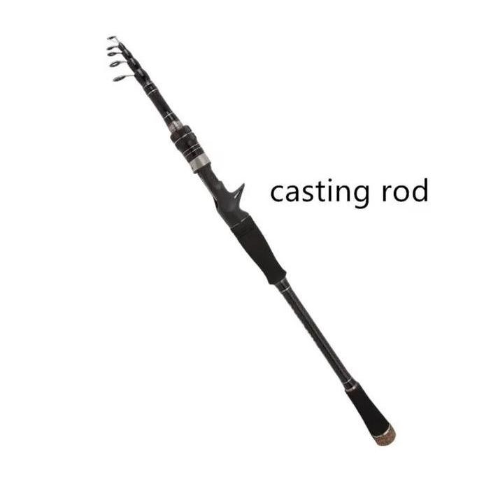 Casting Spinning Joran Pancing Ultralight Ul Pendek Mini Ring Rainbow