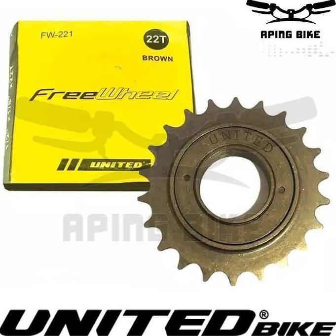 Freewheel United 22T FW-221 Gear Belakang Gir Sepeda BMX Mini MTB Seli