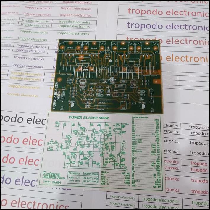 TERBARU PCB POWER AMPLIFIER BLAZER 500 WATT 