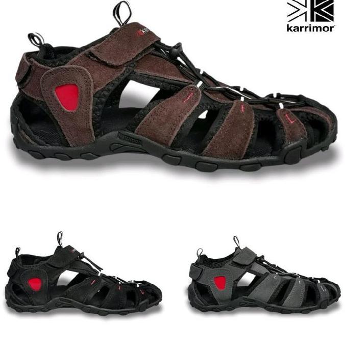 New sepatu sandal pria kulit sandal outdoor pria kulit karrimor