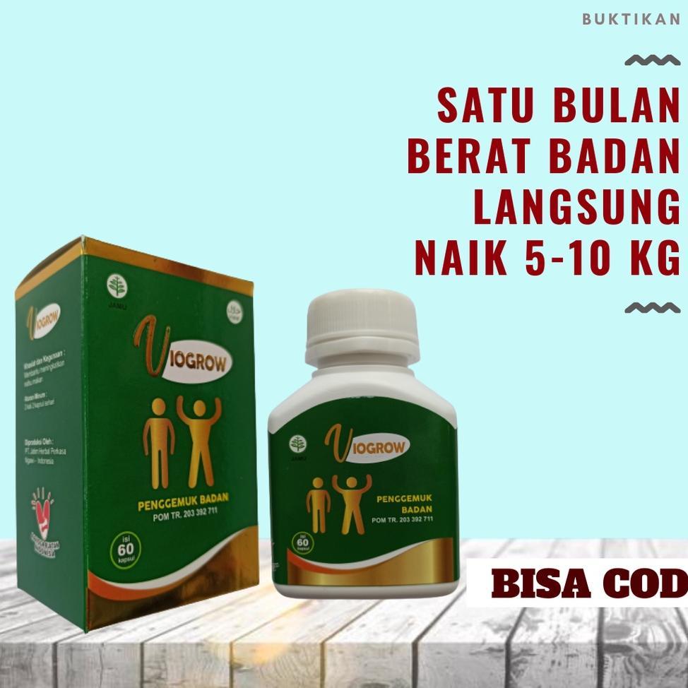 Viogrow Obat Gemuk Permanen Penggemuk Badan Herbal Alami Serta Penambah Nafsu Makan Badan Bikin Cepa
