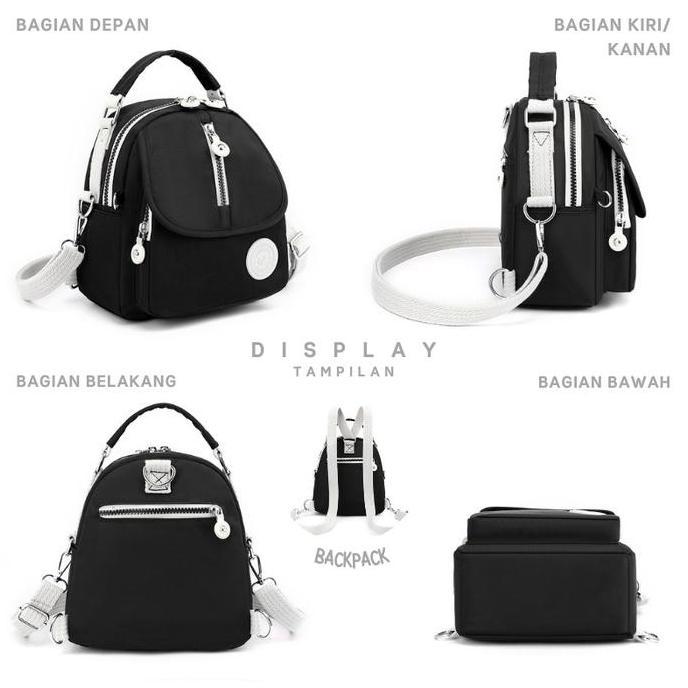 Handbag Minimalis Tas Selempang Wanita Anti Air Colorful Fox 6255