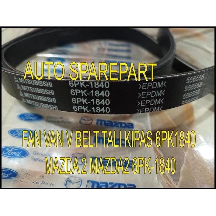 DISKON FAN VAN V BELT TALI KIPAS 6PK1840 MAZDA 2 6PK-1840 