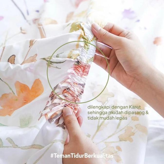 King Rabbit Bamboo Collagen Sprei & Sarung Bantal Guling Luxury Abstract TF