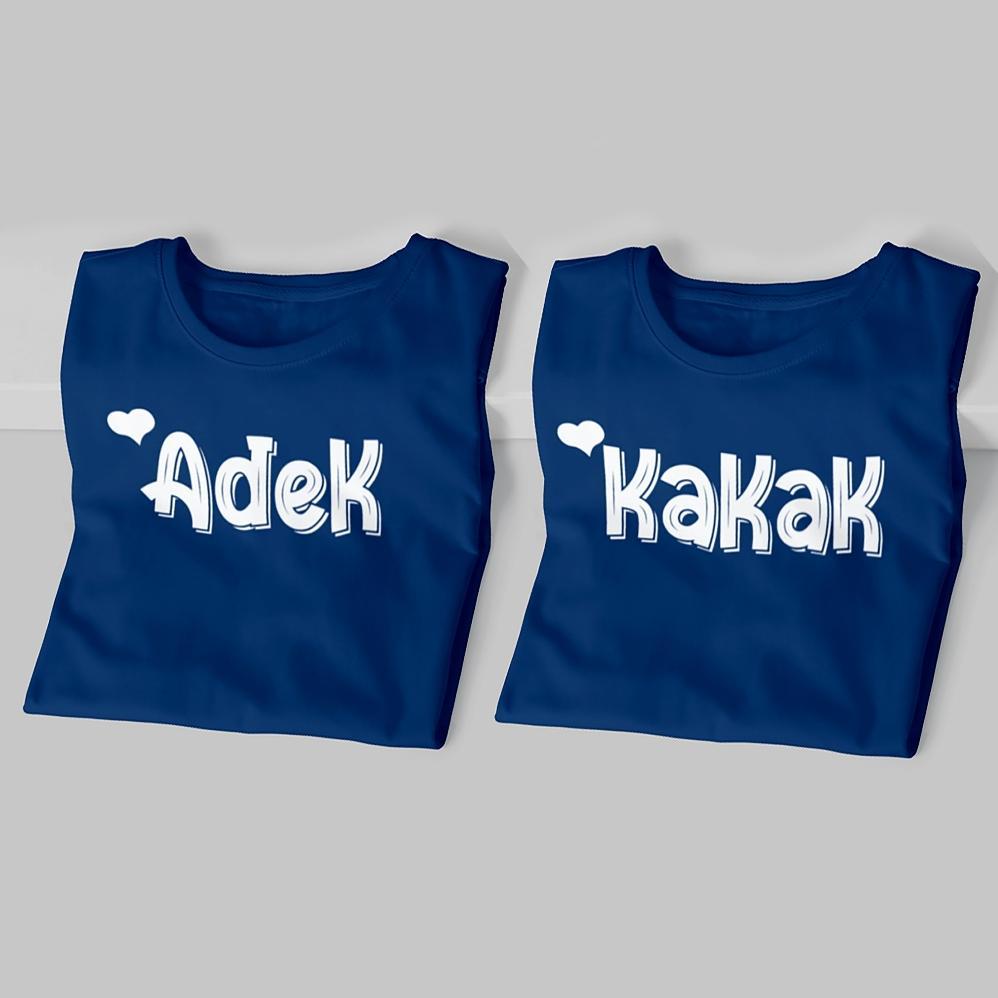 BESTPROMO KAOS COUPLE ANAK KEREN TERBARU ADIK KAKAK / COUPLE KELUARGA / COUPLE ADIK KAKAK 1-12 TAHUN