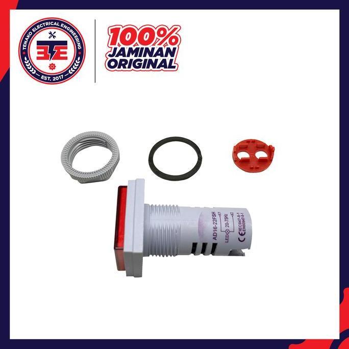 Hertz Meter Pilot Lamp LED With Hertz Indicator Kotak 22mm 0-75Hz Frekuensi Reader