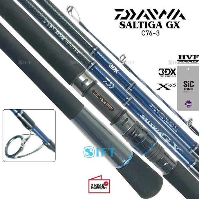 HARGA DISC - Joran DAIWA SALTIGA GX C | Fuji SiC + Seat | Popping Casting Laut [23]
