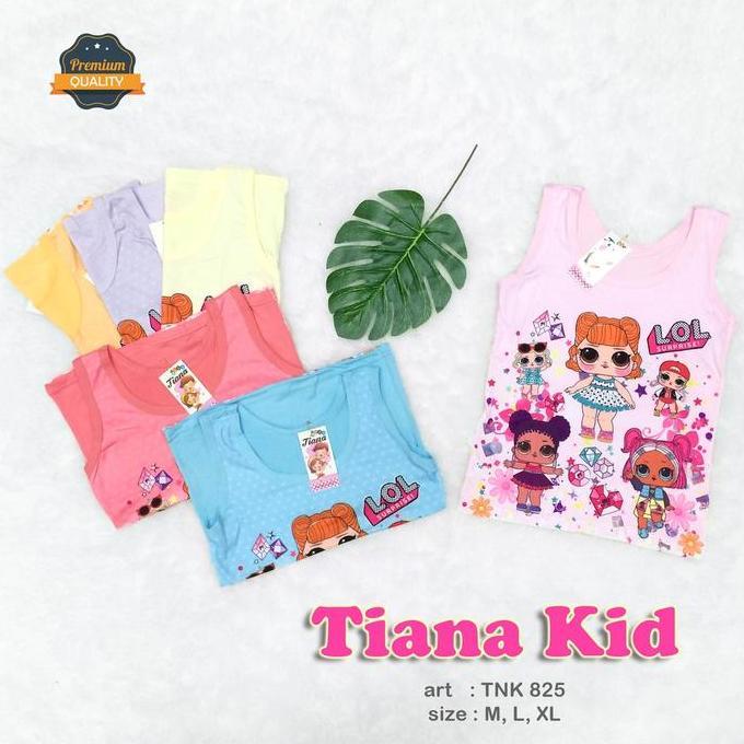 3 PCS - Tank Top Anak Perempuan Motif LOL / Kaos Dalam Singlet Anak Remaja Cewek SD SMP SMA