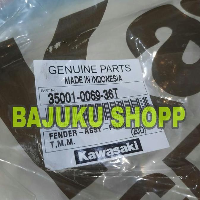 Spakbor depan kawasaki w175 w175 se hijau doff original kawasaki