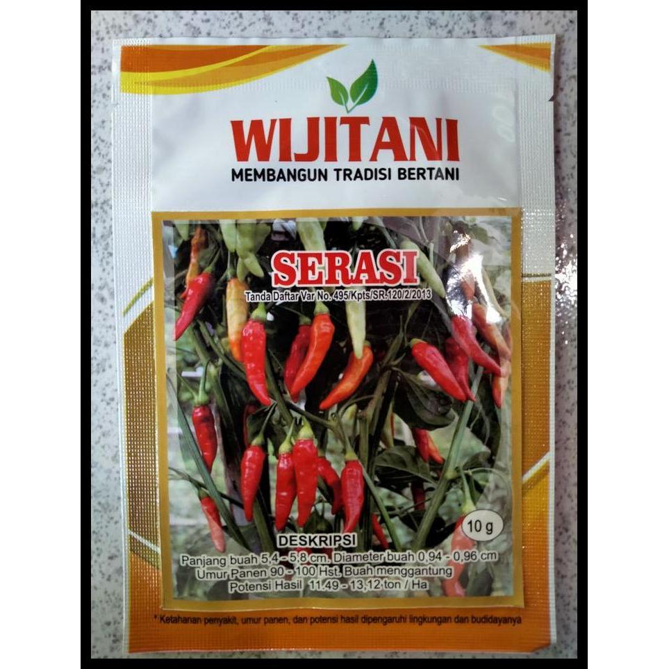 Promo / Benih Cabe Rawit Serasi 10 Gram Wijitani- Bibit Cabai Serasi  Crm