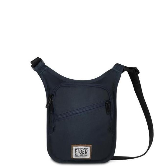Tas Selempang Paspor Eiger Passport Pouch Unisex 910005885 Navy dengan Kompartemen Utama Saku Kanton
