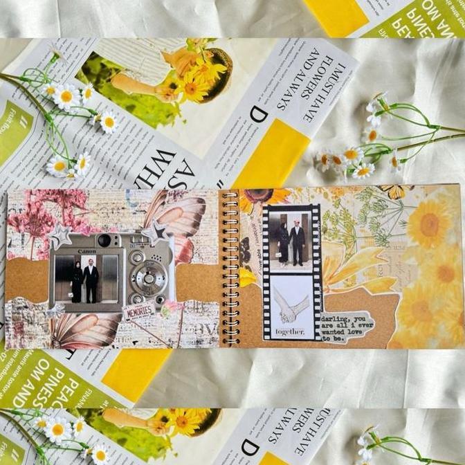 Scrapbook [ FREE single bouquet ] scrapbook ulang tahun scrapbook anniversary scrapbook custom scrap