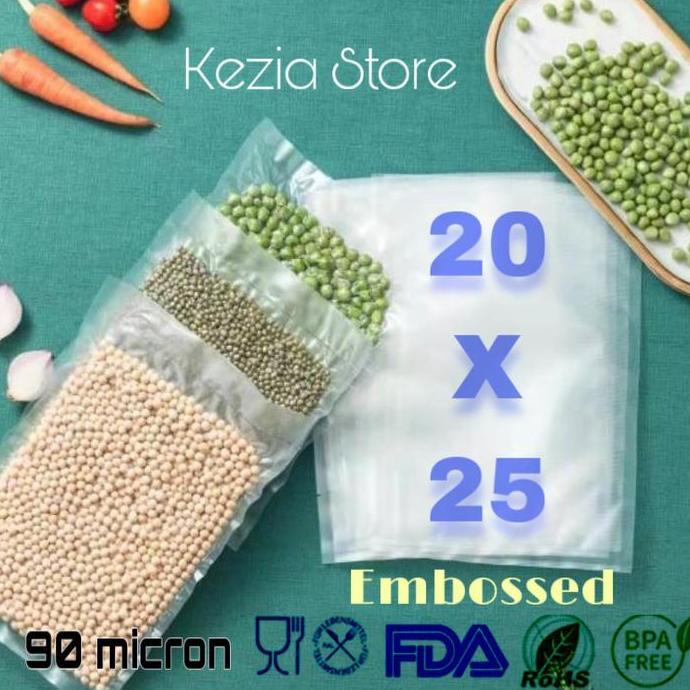 Plastik Vacuum Sealer Emboss (20X25) / Plastik Vakum / Vakum Sealer