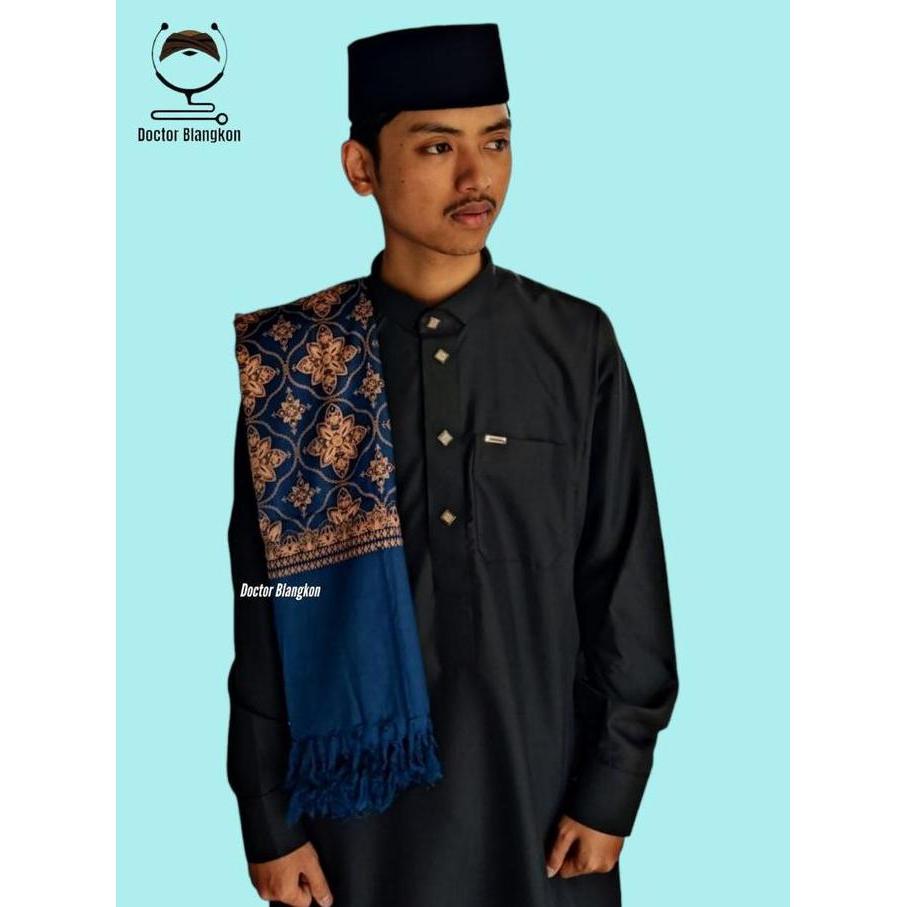 Rotazione- Sorban Habaib Panjang Surban Dewasa Kasmiri Pria Syal Arab Batik