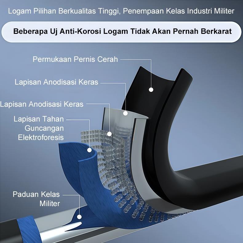 Tangga Tangga lipat aluminium Dilapisi bubuk premium tangga lipat aluminium tangga lipat tangga