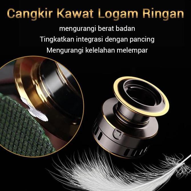 Procedere- Reel Pancing He500-7000 100Kg Spinning Reel Spool Metal Aluminium Reel Pancing Murah Fish