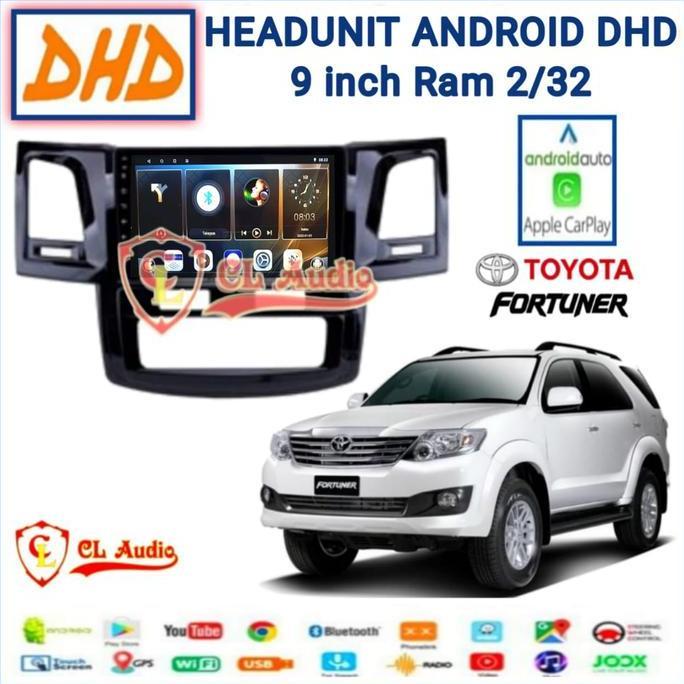 Head Unit Android DHD 9 Inch OEM Fortuner 2008-2014