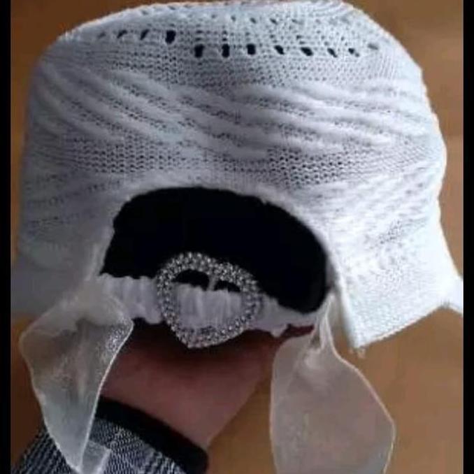Rotazione- Topi Haji Umroh Wanita Topi Rajut