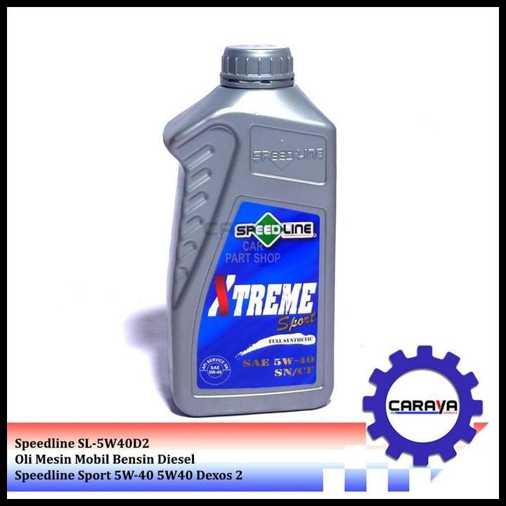 TERLARIS OLI MESIN MOBIL BENSIN DIESEL SPEEDLINE SPORT 5W-40 5W40 DEXOS 2 