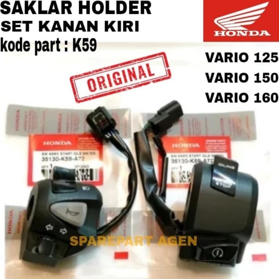 Saklar Holder Original Honda (Kode Part K59) Untuk Motor Vario 125/ 150/160