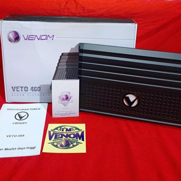 VETO 460 - 4 CHANNEL Power Amplifier Venom - Venom Veto 460 4 Channel