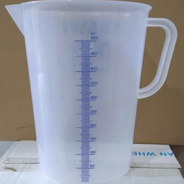 Beaker Plastik With Handle 5 L. Labu Takar 0Ml. Gelas Ukur 5L Pla