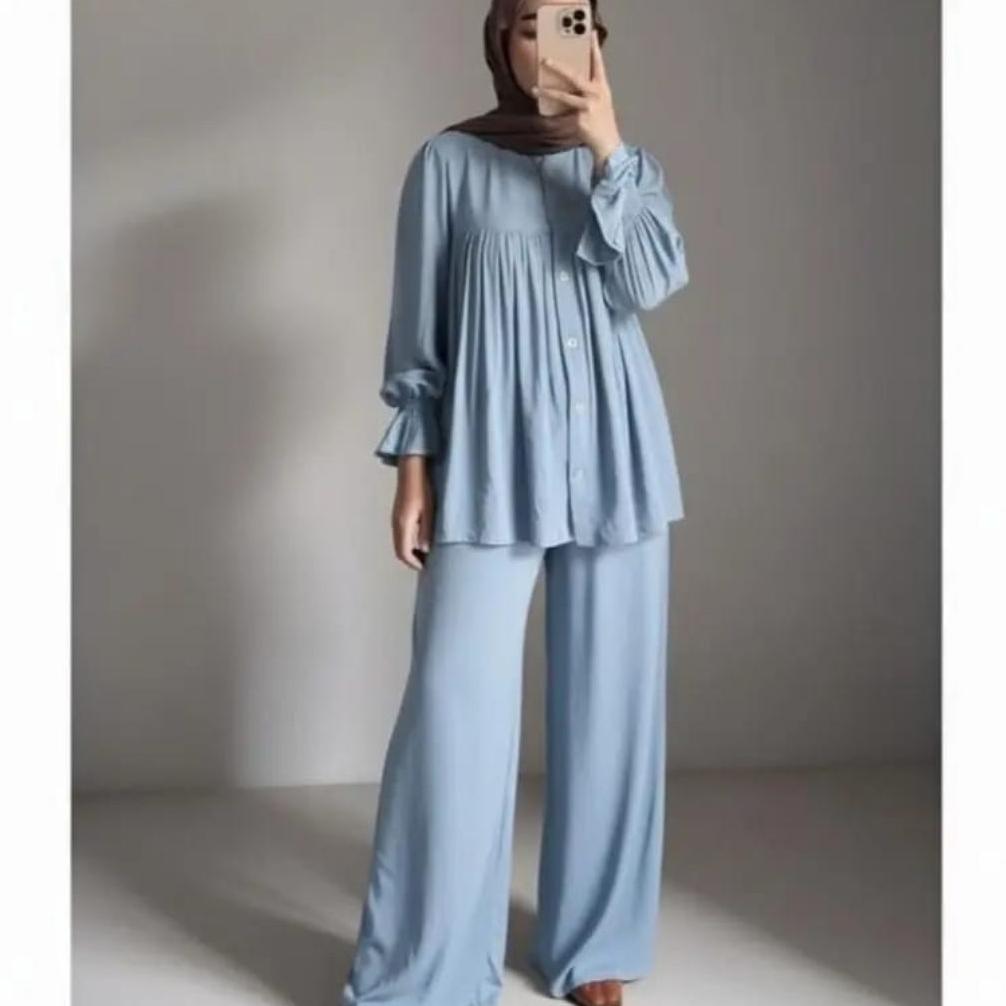 promo jenna one set rayon twill polos adem premium