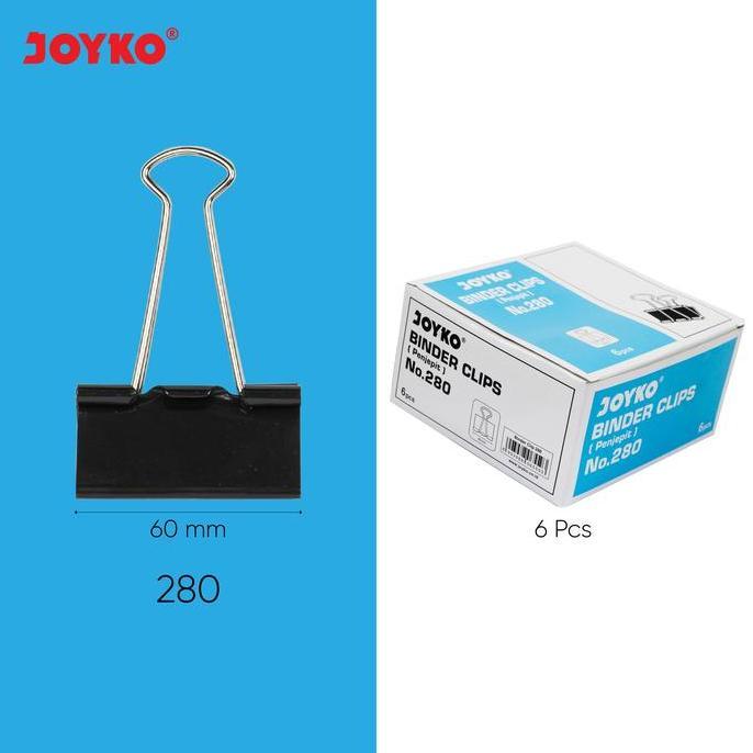 Lansungkirim- Joyko Binder Clip 280 60Mm Big / Klip Penjepit Kertas Besar No.280