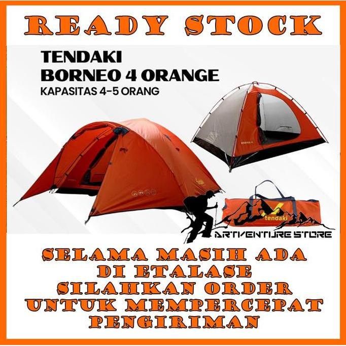 NEW TENDA TENDAKI BORNEO 3 TENDA UNTUK 3-4 ORANG MIS GO GANTI NAMA TENDAKI ORI