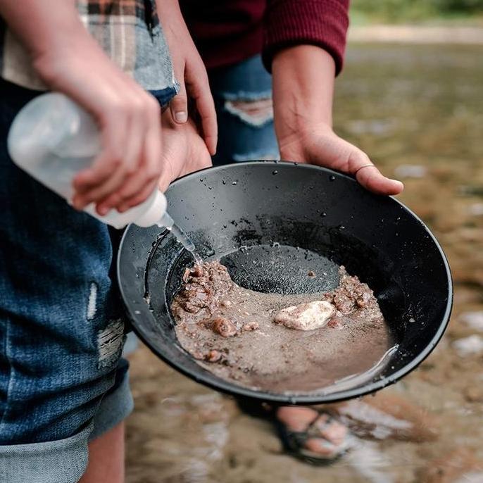 Sid- Alat Dulang Emas 38Cm Gold Pan Tahan Lama - Peralatan Tambang Emas & Gold Panning Perlengkapan 