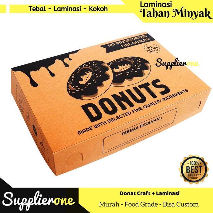 Leone- Box Donat Isi 25 / Box Donat Motif / Dus Donat / Kemasan Donat / Kotak Donat