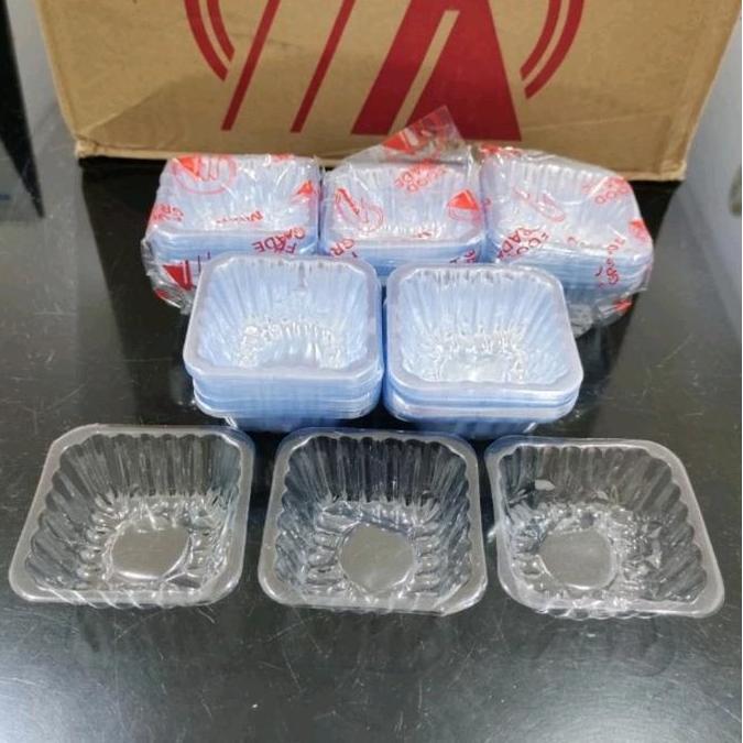 Sid- Mika Cup Kue Kotak / Bulat Mika Pudding Dessert Mika Sambel / Roti