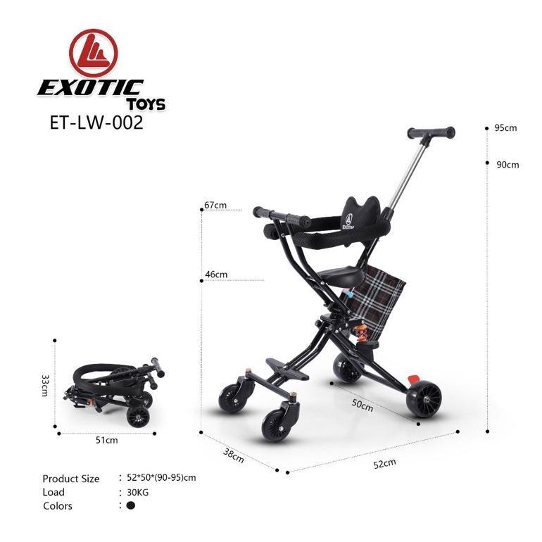ESTAVELLE [FREE BUBBLEWRAP] BAMS TERMURAH STROLLER SEPEDA ANAK MIKRO TRIKE EXOTIC LW 005 105 002 003