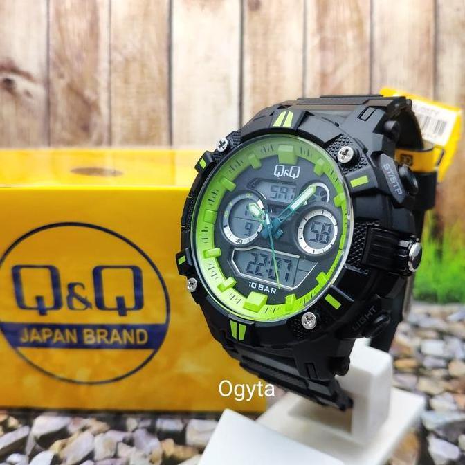 Ready  Q&Q QnQ QQ Analog Digital Jam Tangan Pria Hitam GW88J007Y Original