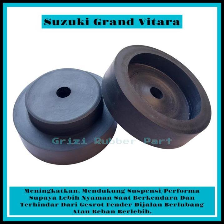 TERLARIS KARET TATAKAN BANTALAN PENINGGI PER KEONG SUZUKI GRAND VITARA BELAKANG SET KANAN KIRI BAHAN