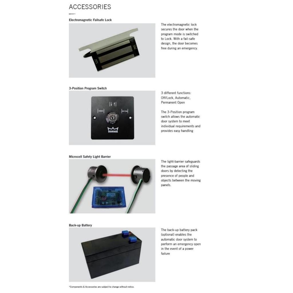 Pintu Automatic / Pintu Otomatis Sliding Dorma Es-80-Double With Cover