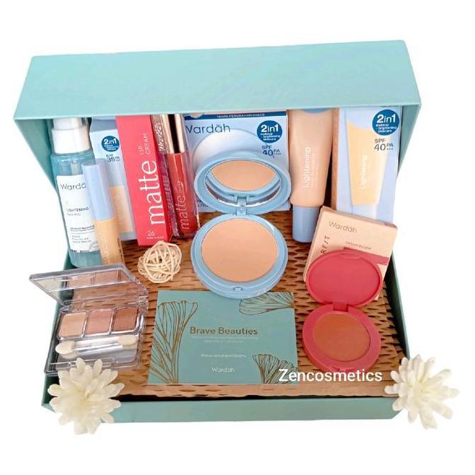 Naysillia_T - Wardah Paket Make Up Lengkap Untuk Wajah Cantik - Kosmetik Eyeshadow Foundation Lipsti