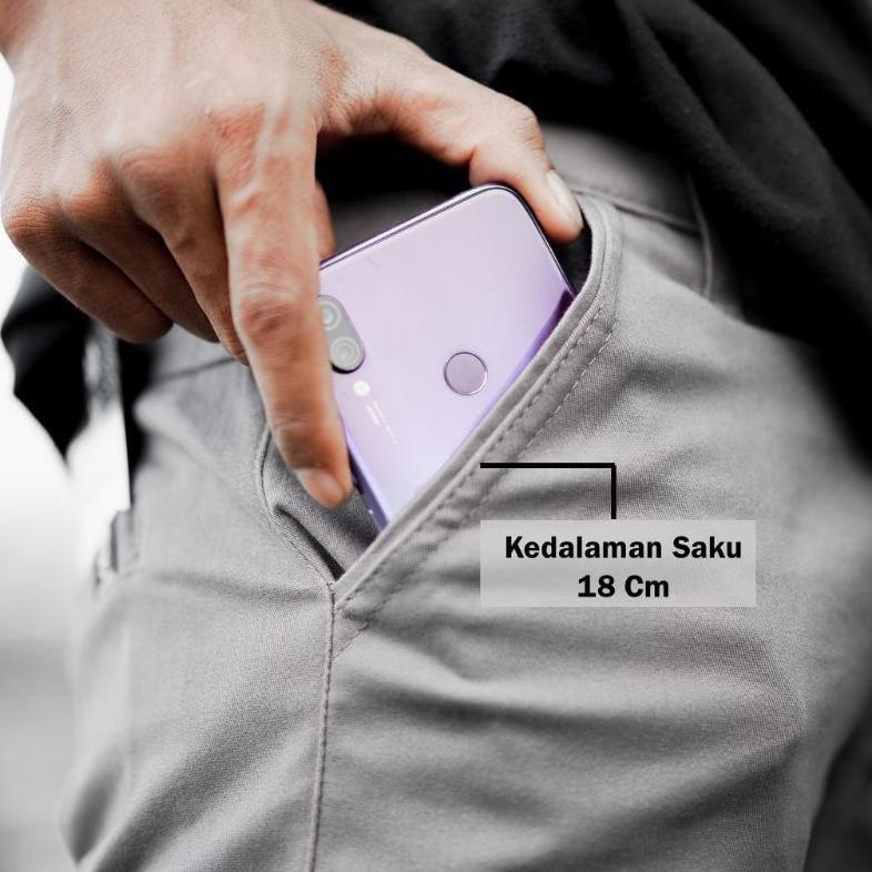 GARANSI Celana Chino Kain Nevada Panjang Pria Slimfit High Quality Distro KEKINIAN