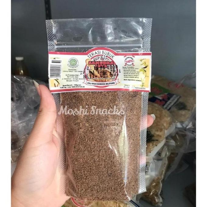 Terasi Bubuk Super Samudra Jaya Asli Bangka 100gr Terasi Matang Bangka / Belacan Bangka Asli Super E