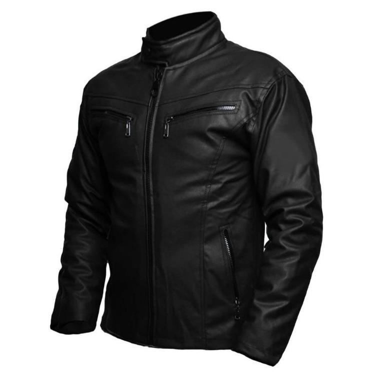 DISKON JAKET KULIT POLOS PRIA BIKERS BKR006 | JAKET TOURING | JAKET SEMI KULIT DISTRO BANKERS BANDUN